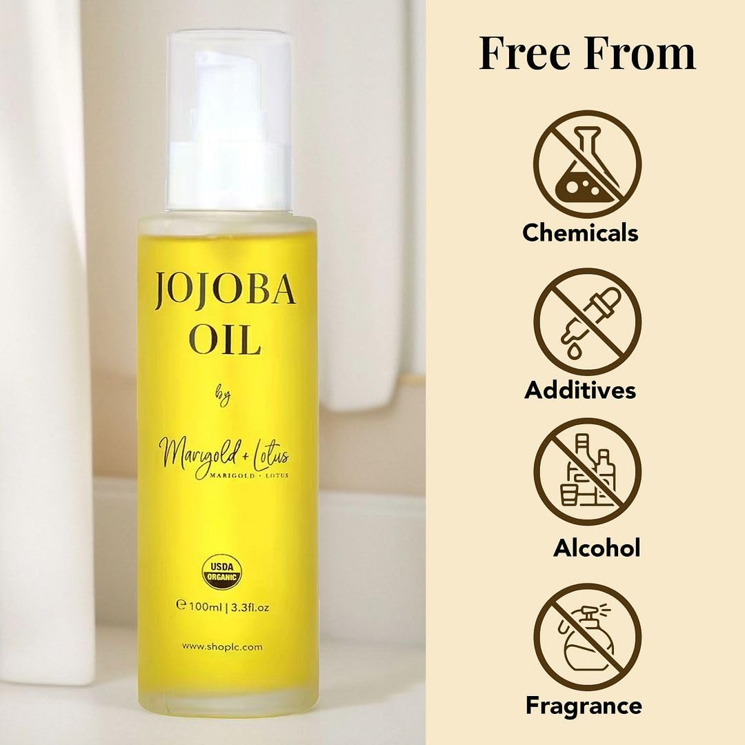 Shop LC Delivering Joy Jojoba Oil – Organic Cold-Pressed, 3.3 oz, USDA Certified