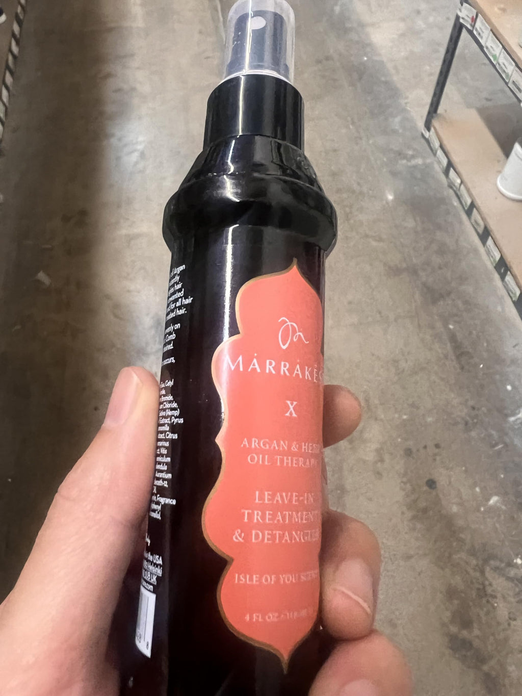 SIeekshop Comb + Marrakesh X Leave-In Detangler — Argan & Hemp Oil Therapy, Original Scent, 4 oz