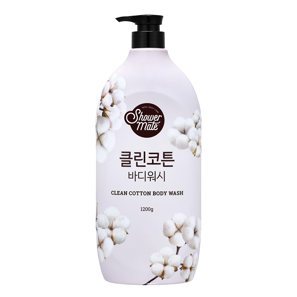 SHOWERMATE Natural Body Wash 42.3 oz – Clean Cotton & 4 Other Scents