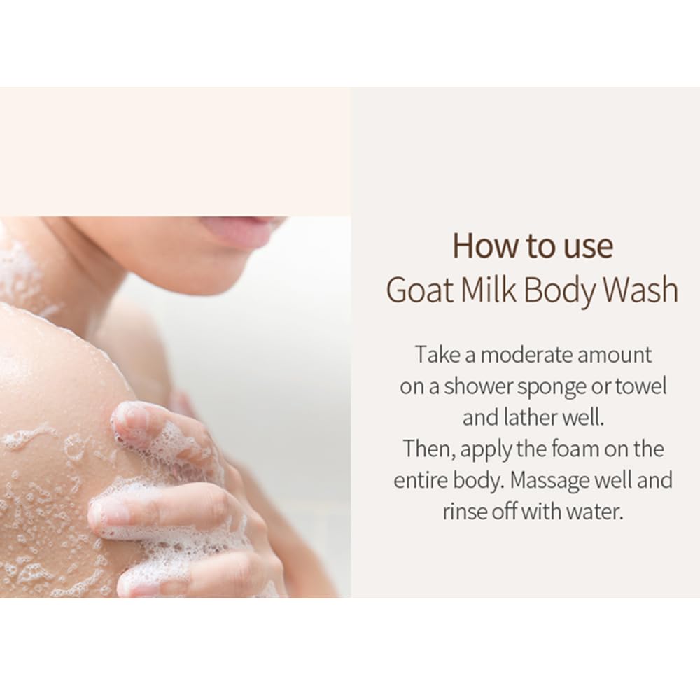 SHOWERMATE Goat Milk Body Wash Original – 27 fl oz / 800 ml