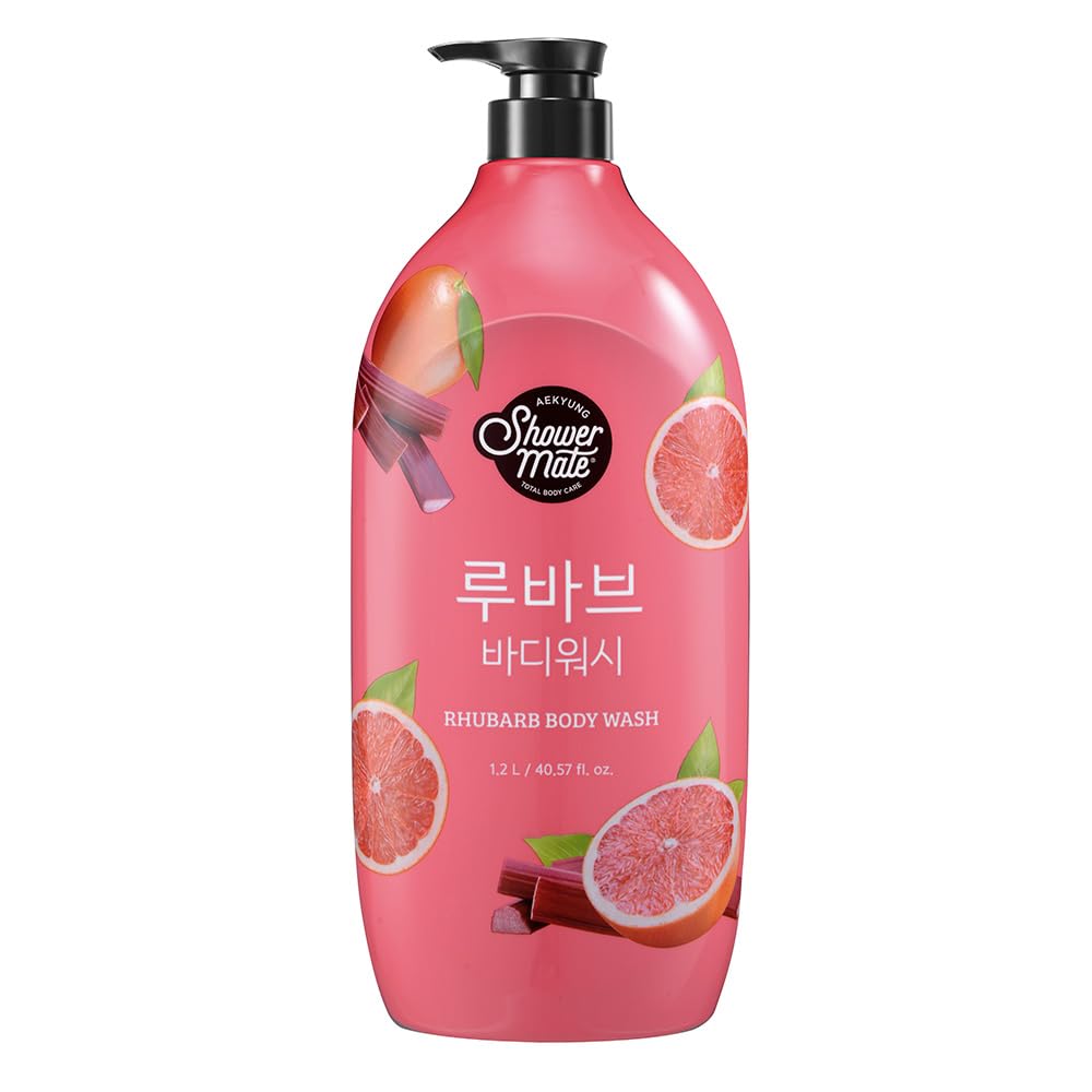 SHOWERMATE Natural Body Wash – 40.57 oz / 1.2 L (Rhubarb)