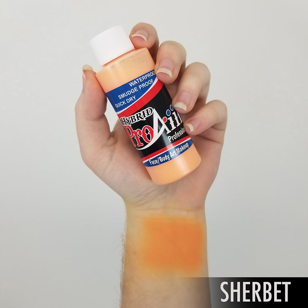 ProAiir Face and Body Painting Makeup – 2oz (60ml) Sherbet Orange | ShowOffs Body Art