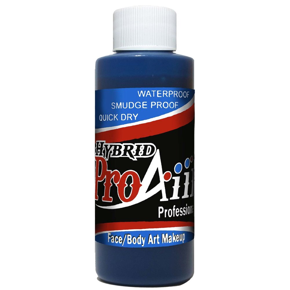 ShowOffs Body Art ProAiir Face & Body Makeup - 2oz Blue | Long-Lasting, Water-Resistant