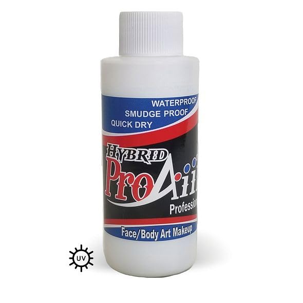 ShowOffs Body Art ProAiir Face & Body Painting Makeup – 2oz Flo White