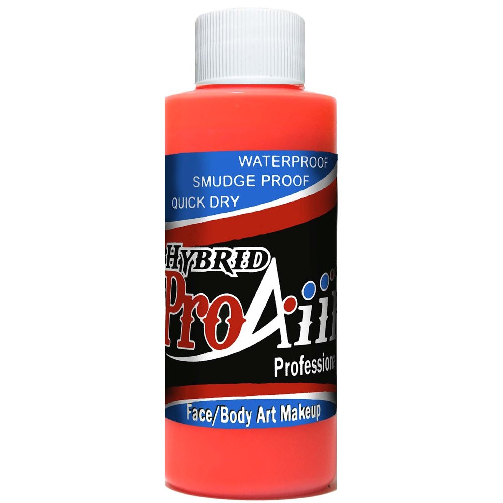 ProAiir Face & Body Painting Makeup - 2oz Fluorescent Orange | ShowOffs Body Art