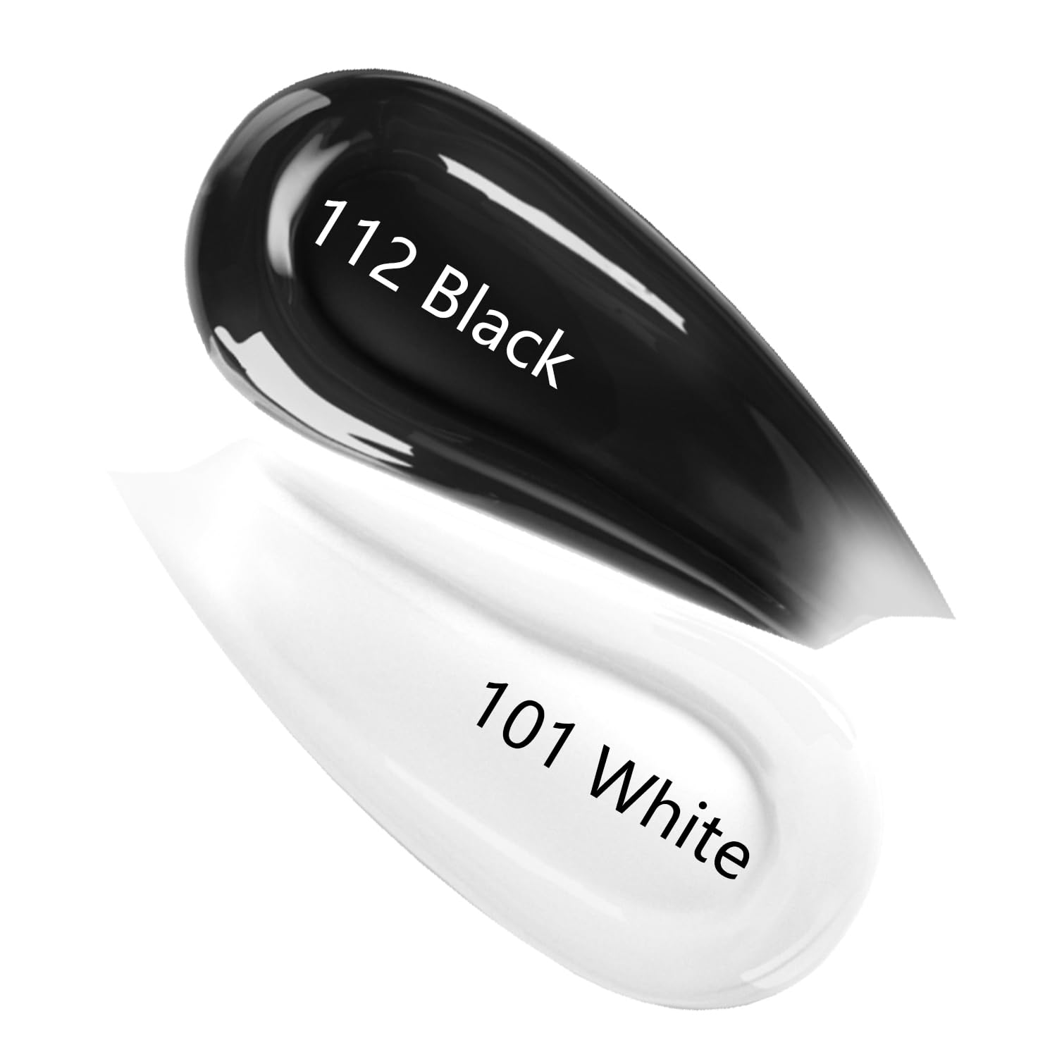 SHOYUM 3Pcs 15ml Gel Nail Polish Kit – Jelly Nude, Black & White for DIY Manicure
