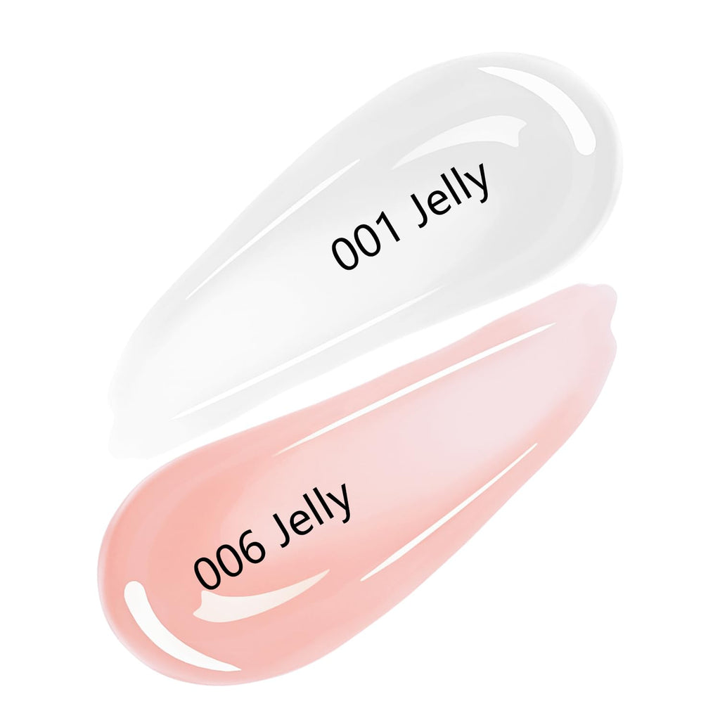 SHOYUM Gel x Nail Polish Kit – 3 Colors (15ml each): Sheer Pink, Milky White, Silvery Glitter