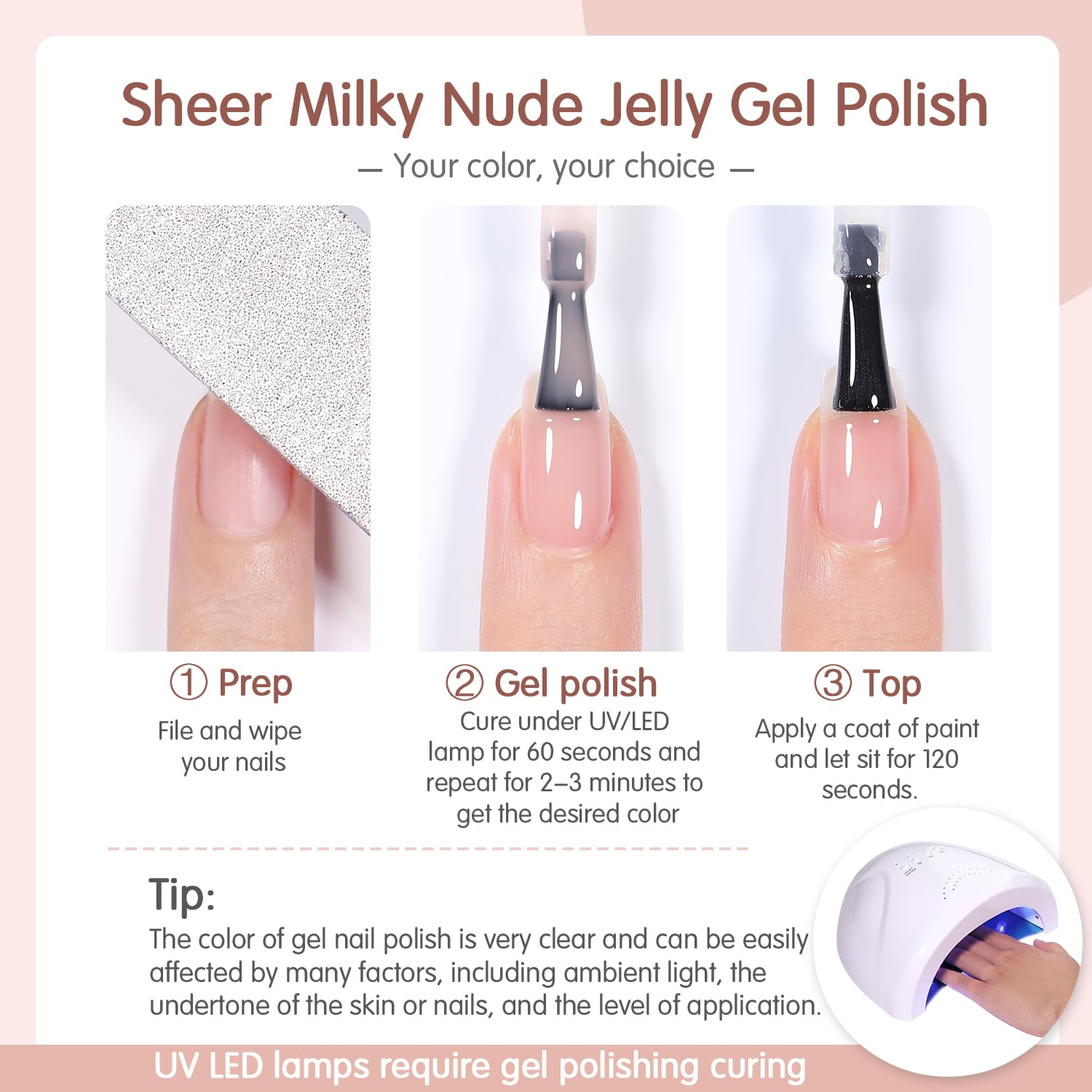 SHOYUM Jelly Nude Gel Polish Set — 6 Neutral Sheer Colors for DIY Manicure (2025)