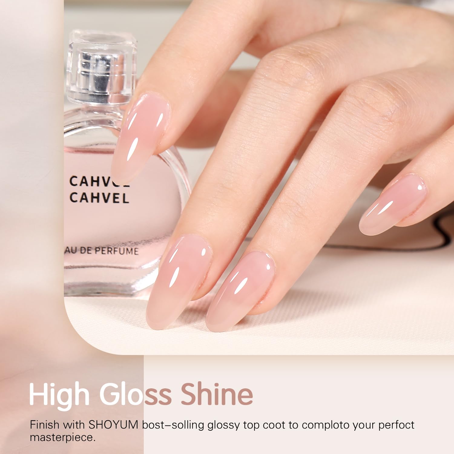 SHOYUM Jelly Nude Gel Polish Set — 6 Neutral Sheer Colors for DIY Manicure (2025)