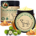 Shuangjia 2-Pack Beef Tallow Balm with Frankincense & Castor Oil – Grass-Fed Skin Moisturizer