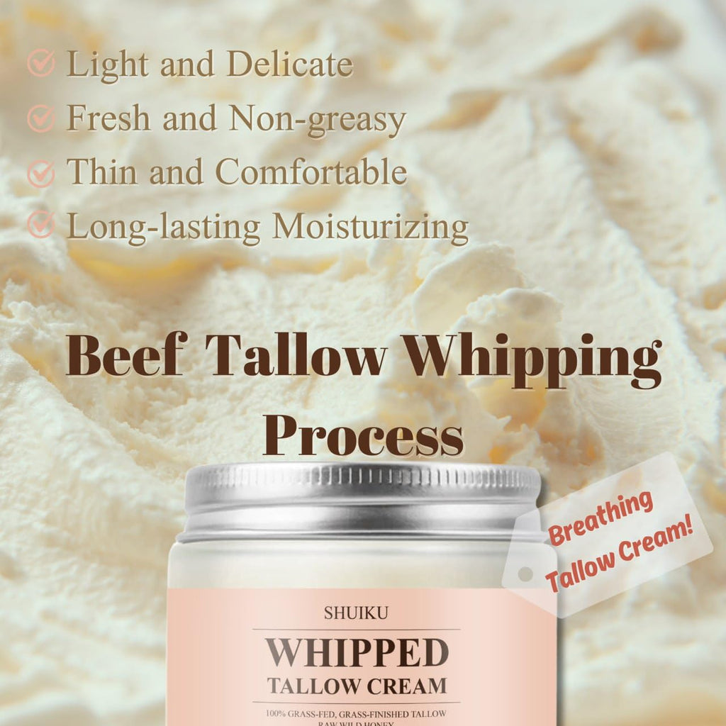 SHUIKU Beef Tallow with Honey Balm – Ultra-Nourishing Skin Moisturizer
