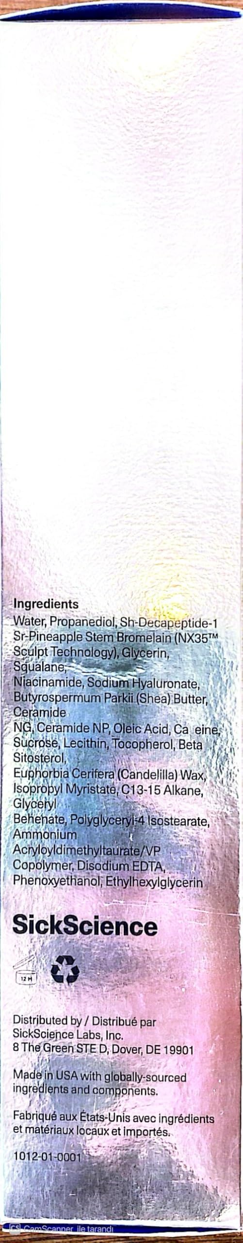 SickScience DropOff Advanced Exosome Cream – Firming & Sculpting for Stretch Marks, Cellulite & Belly Skin (100ml)