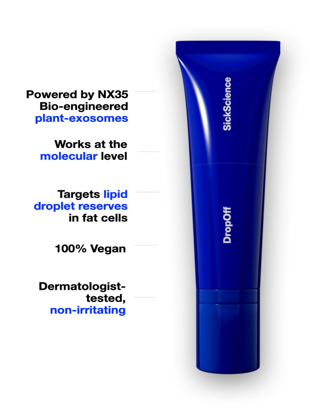 SickScience DropOff Advanced Exosome Cream – Firming & Sculpting for Stretch Marks, Cellulite & Belly Skin (100ml)