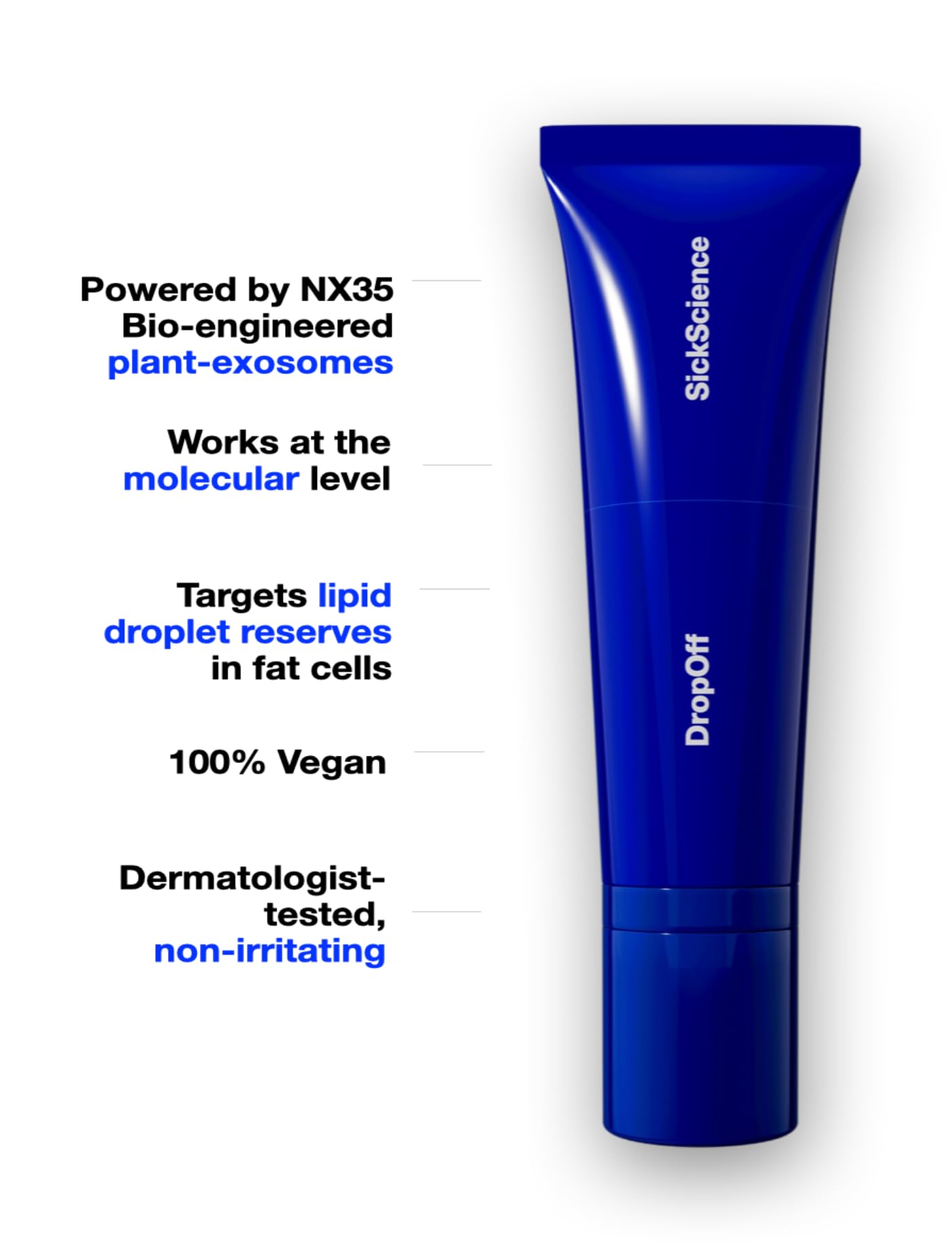 SickScience DropOff Advanced Exosome Cream – Firming & Sculpting for Stretch Marks, Cellulite & Belly Skin (100ml)