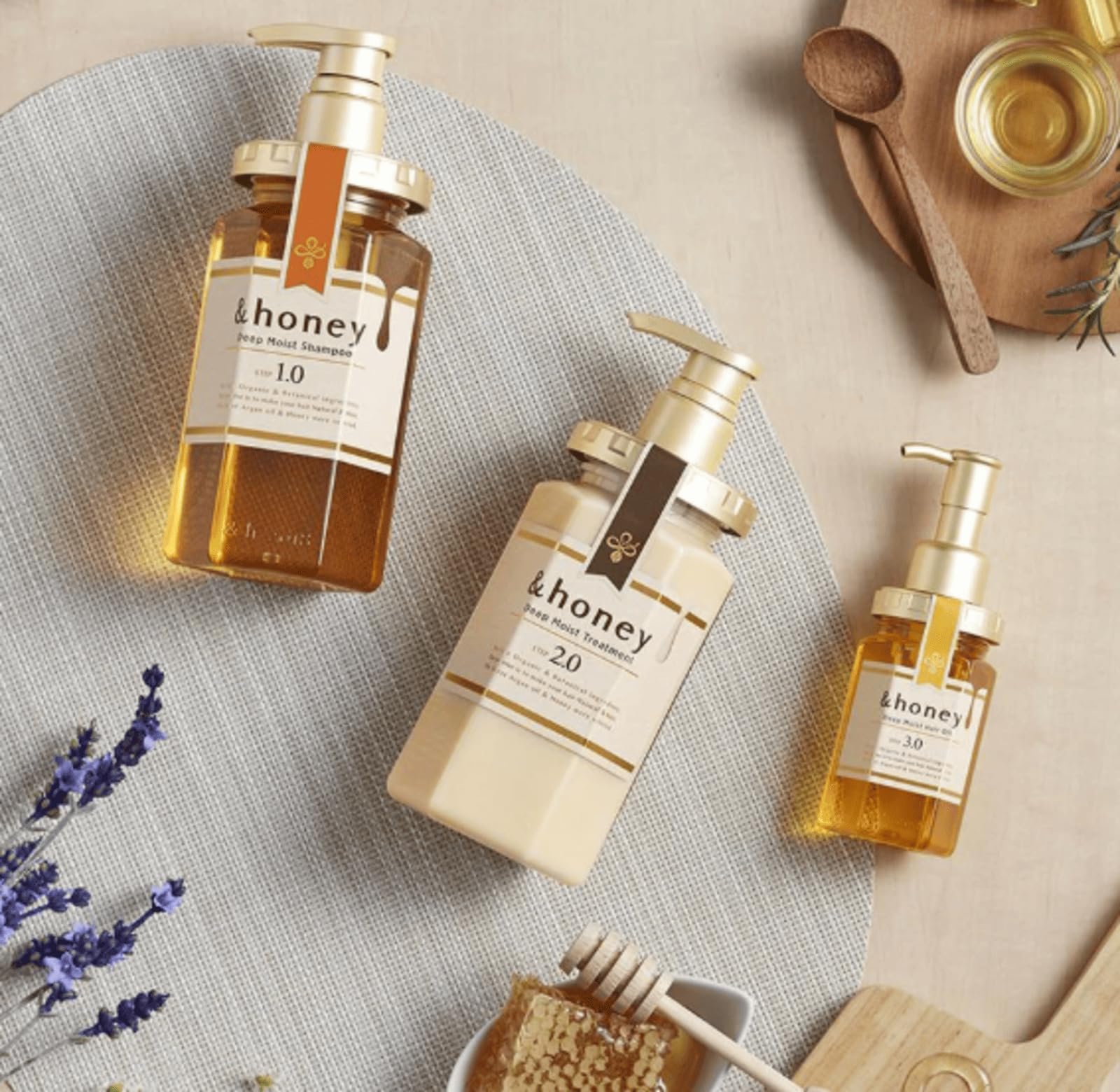 Sidefield Honey Deep Moist Shampoo & Conditioner Set | Ultra-Hydrating Honey & Botanical Formula for Silky, Smooth Hair