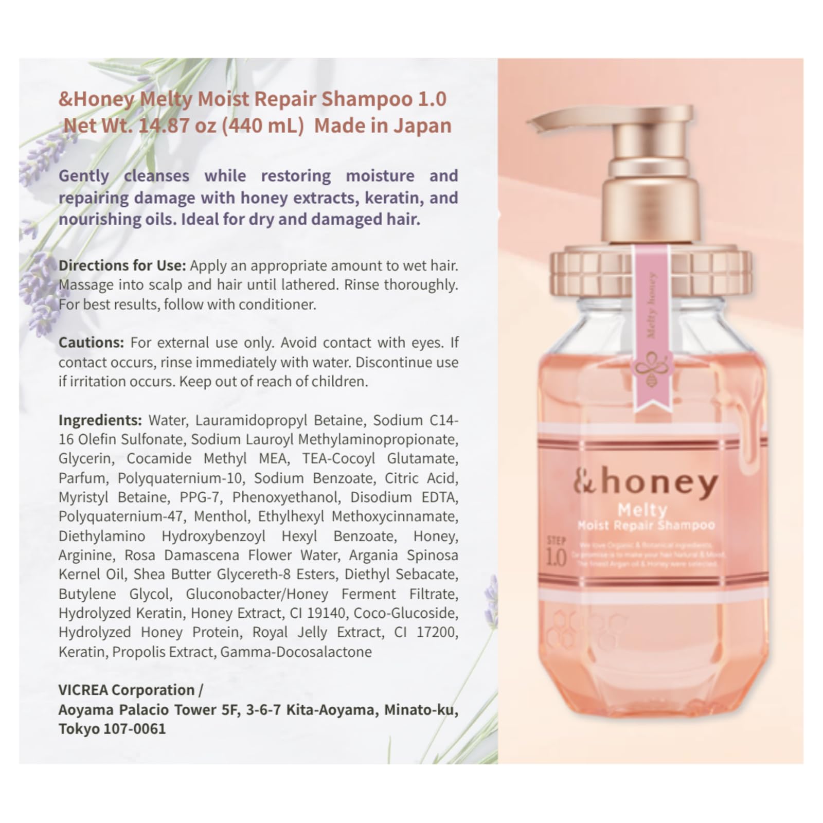 Sidefield &Honey Deep Moist Shampoo & Conditioner Set – Ultra-Hydrating Honey & Botanical Formula