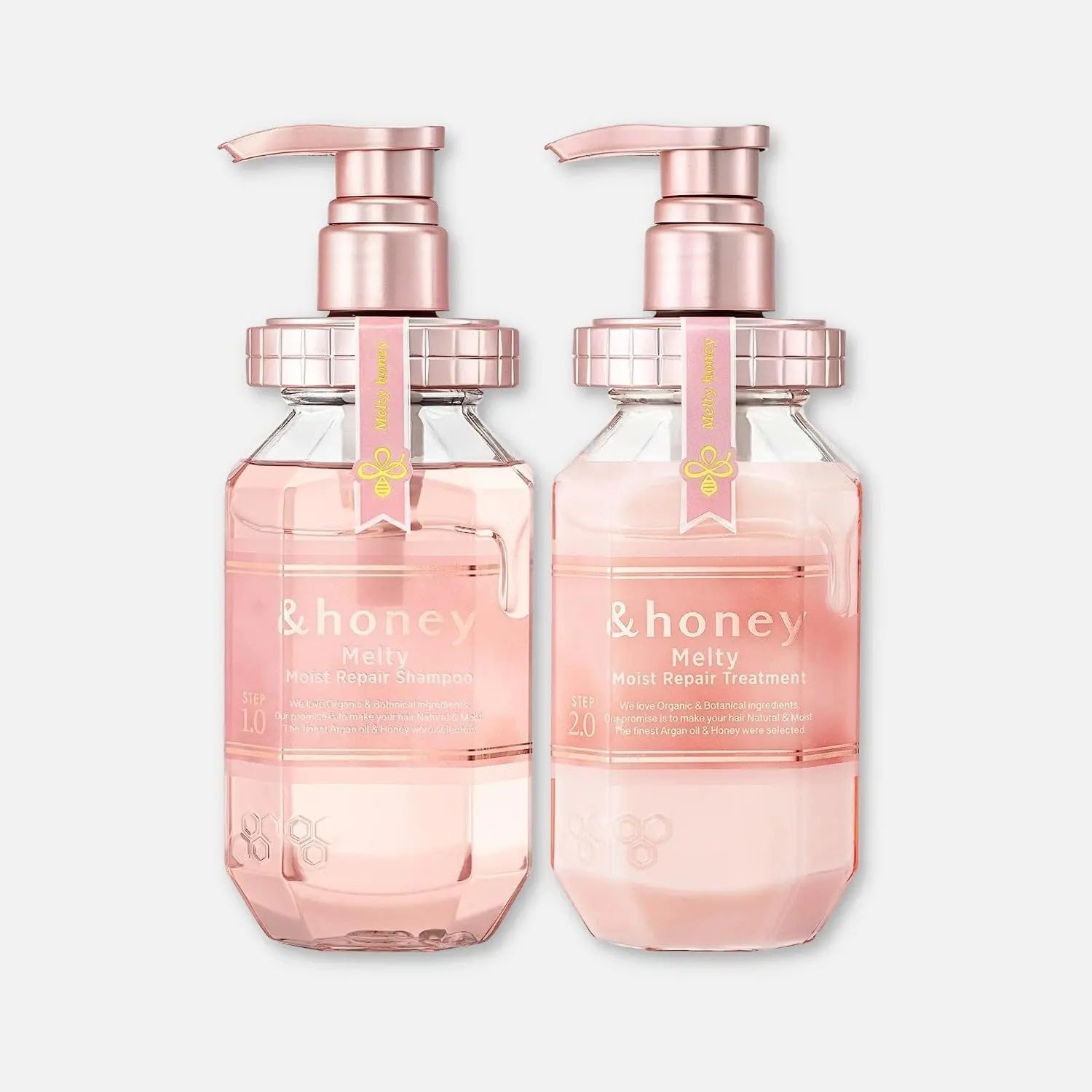 Sidefield &Honey Deep Moist Shampoo & Conditioner Set – Ultra-Hydrating Honey & Botanical Formula for Silky, Smooth Hair