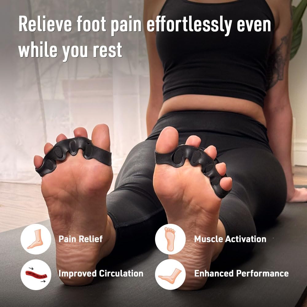SIDEKICK Toe Spreaders 2.0 – Customizable Silicone Toe Spacers for Men & Women | Adjustable Toe Alignment