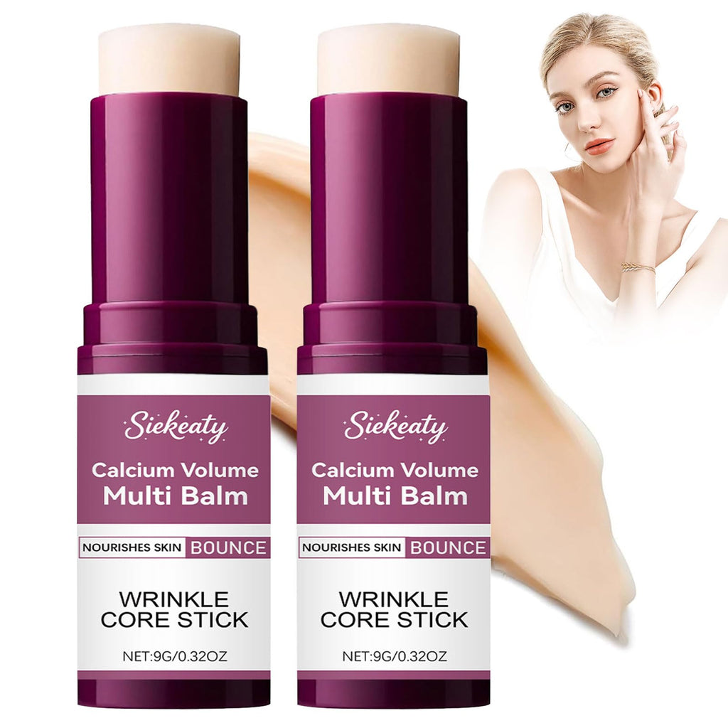Siekeaty Calcium Volume Multi Balm 9g – Collagen Moisturizing Stick for Face, Eyes & Neck