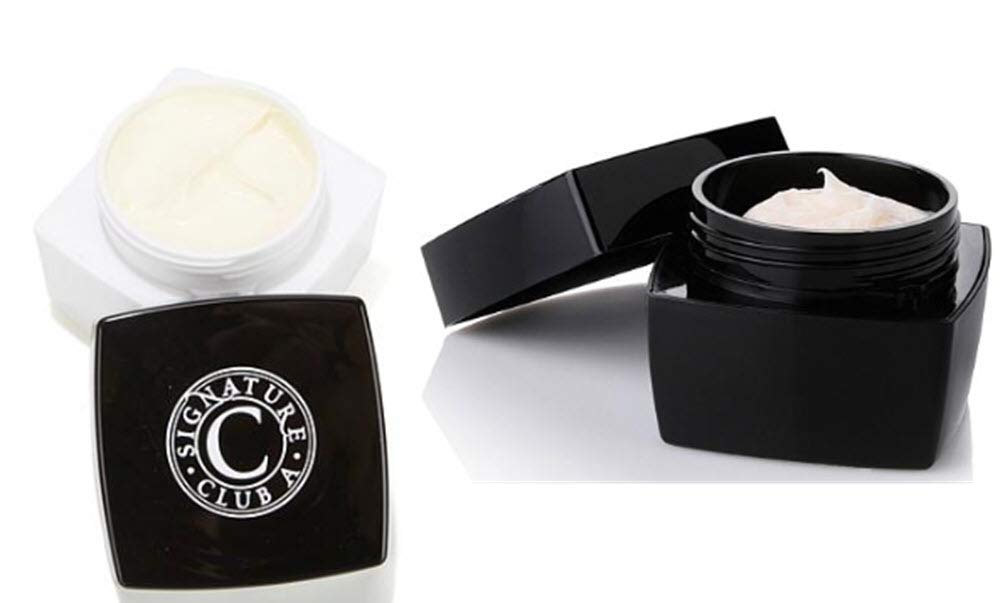 Signature Club A Double Hyaluronic 1000 Day Cream + Rapid Transport C Night Cream Bundle SPF 30+