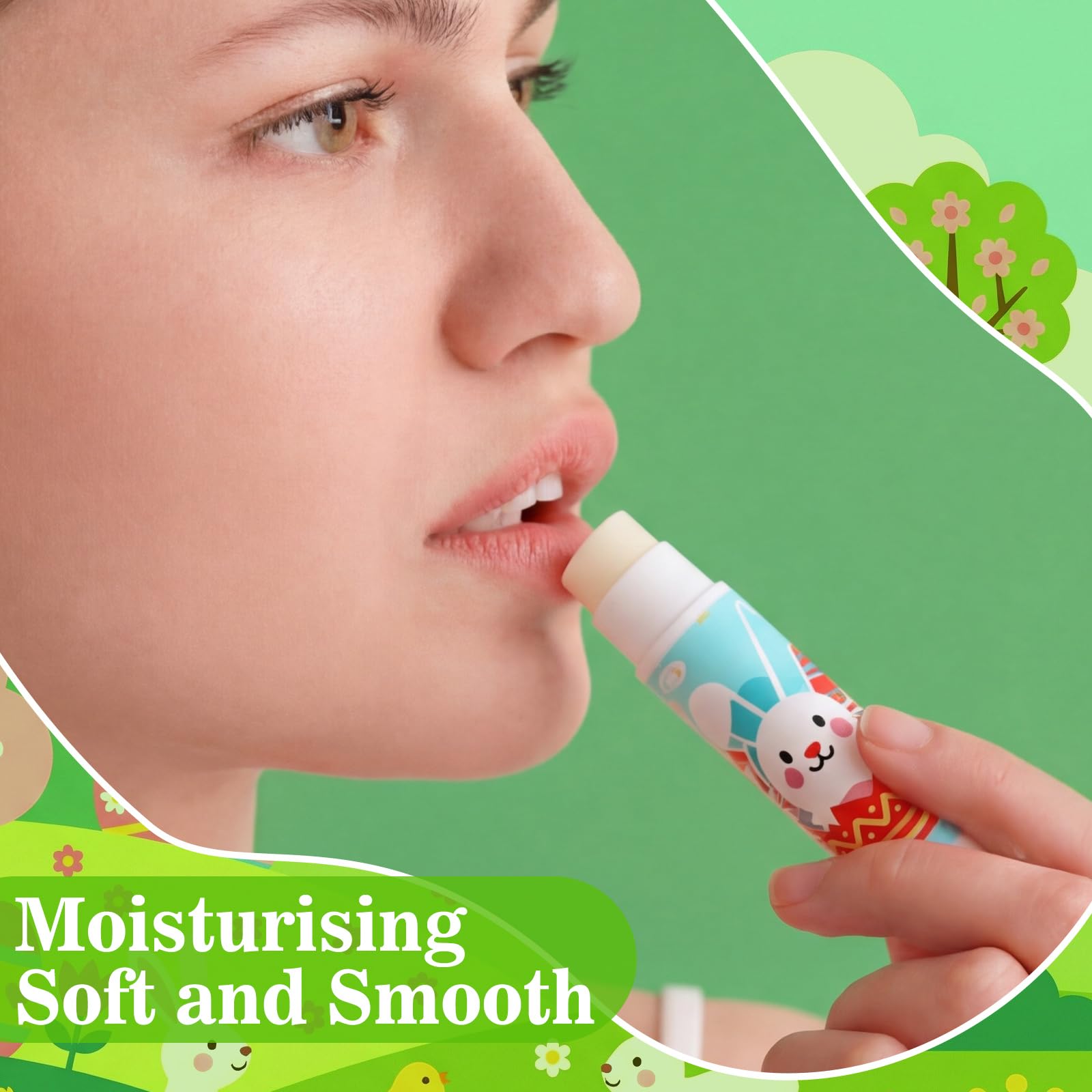 Siifert 25-Set Easter Lip Balm with Lipstick Holder – Bulk Gift Favors