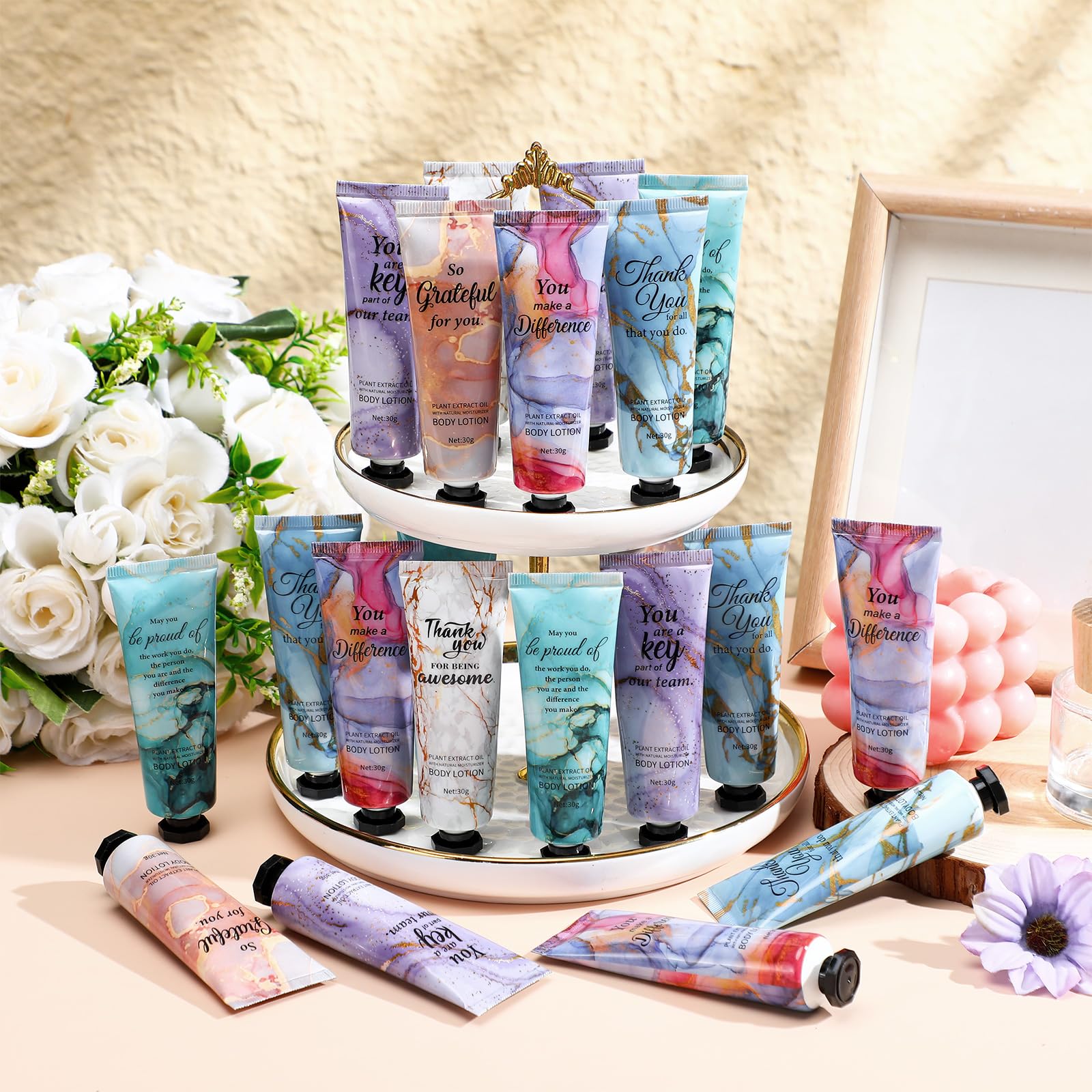 Siifert 48pc Mini Body Lotion Gift Set – Travel-Size Hand Creams for Staff & Teachers