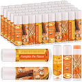 Siifert 50 Pcs Pumpkin Pie Scented Lip Balms Bulk – Fall Party Favors