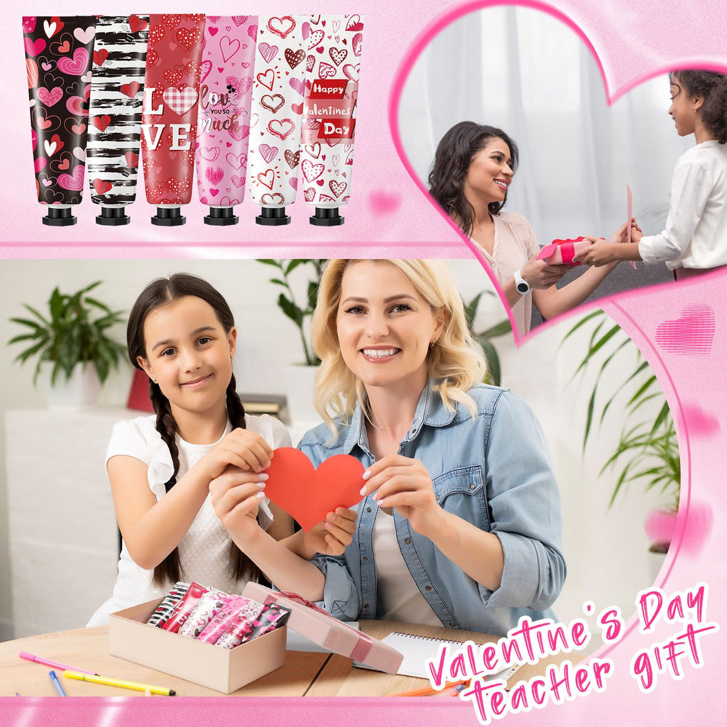 Siifert 48-Piece Valentine Hand Cream Bulk Gift Set – 30 ml Travel-Size Moisturizing Hand Lotion