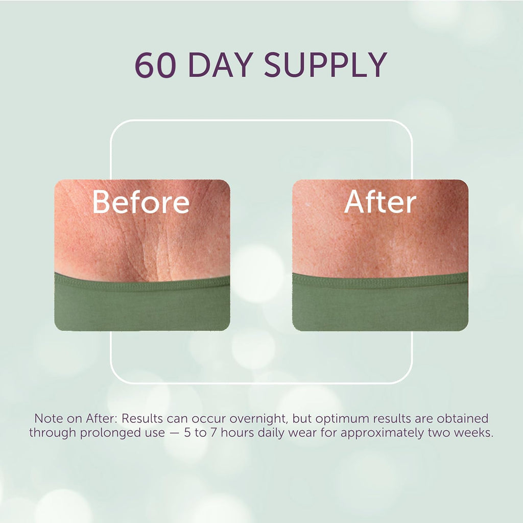 Silc Skin Decollette Pad – Reusable Chest Patch for Sleep Lines & Sun Damage | 60 Day Supply