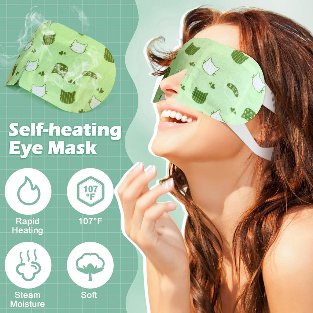 Silicherry 96 Pack Steam Eye Mask – Self-Heating Warm Compress (Lavender, Unscented, Rose)