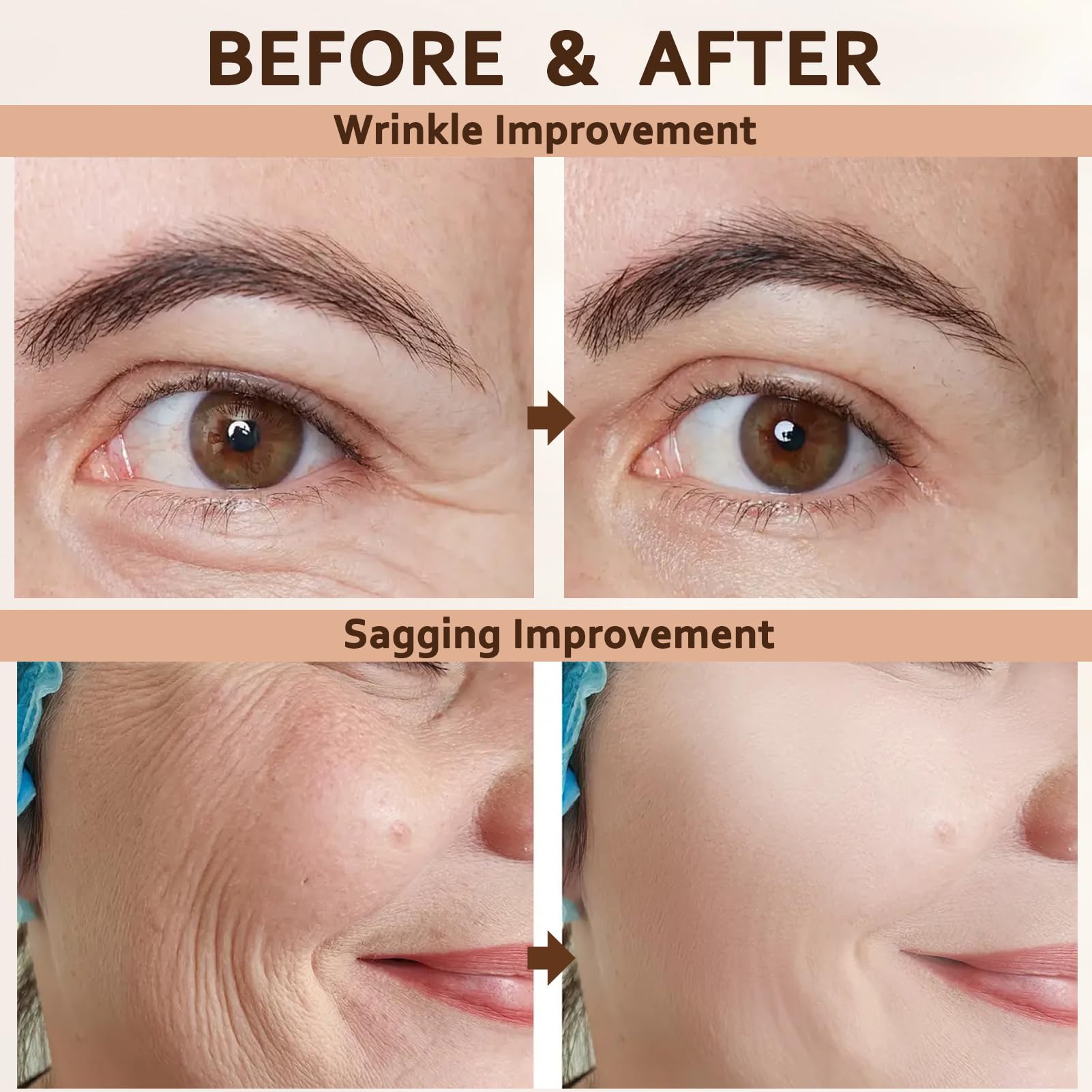 Silk Peptide Intensive Lifting Ampoule - Deep Collagen Silk Peptide Serum for Face Tightening | Korean Anti-Aging Serum 50ml