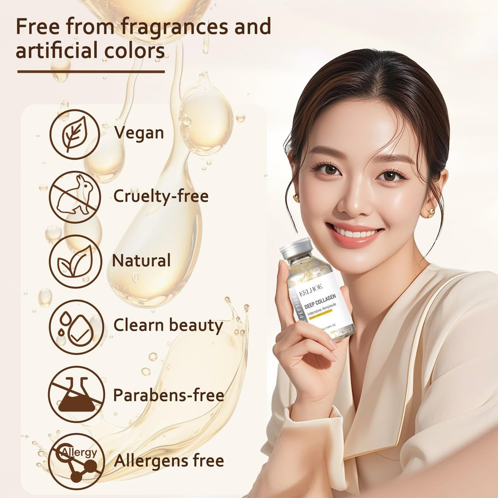 Silk Peptide Intensive Lifting Ampoule - Deep Collagen Silk Peptide Serum for Face Tightening | Korean Anti-Aging Serum 50ml