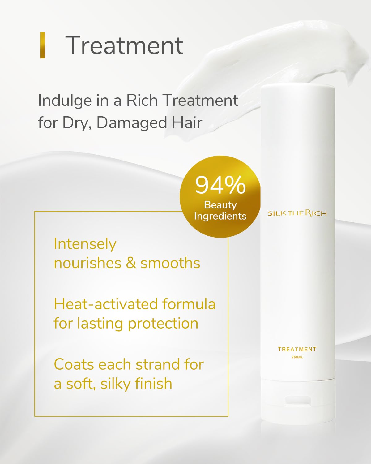 SILK THE RICH Shampoo & Conditioner Set | Hydrating, Color-Safe & Sulfate Paraben Free