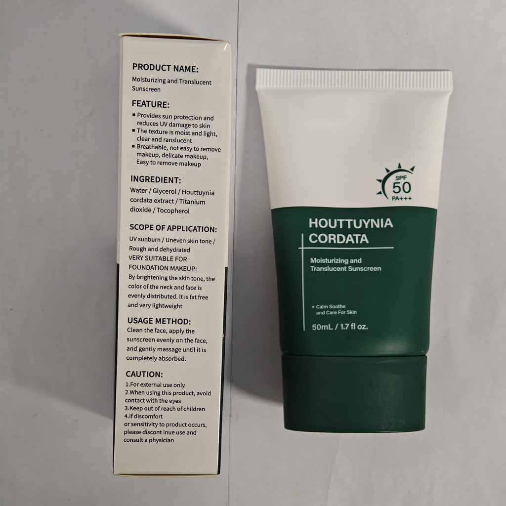 Silky Moisture Sunscreen — Korean SPF 50+ PA++++ Clear Filter Sun Essence, No White Cast