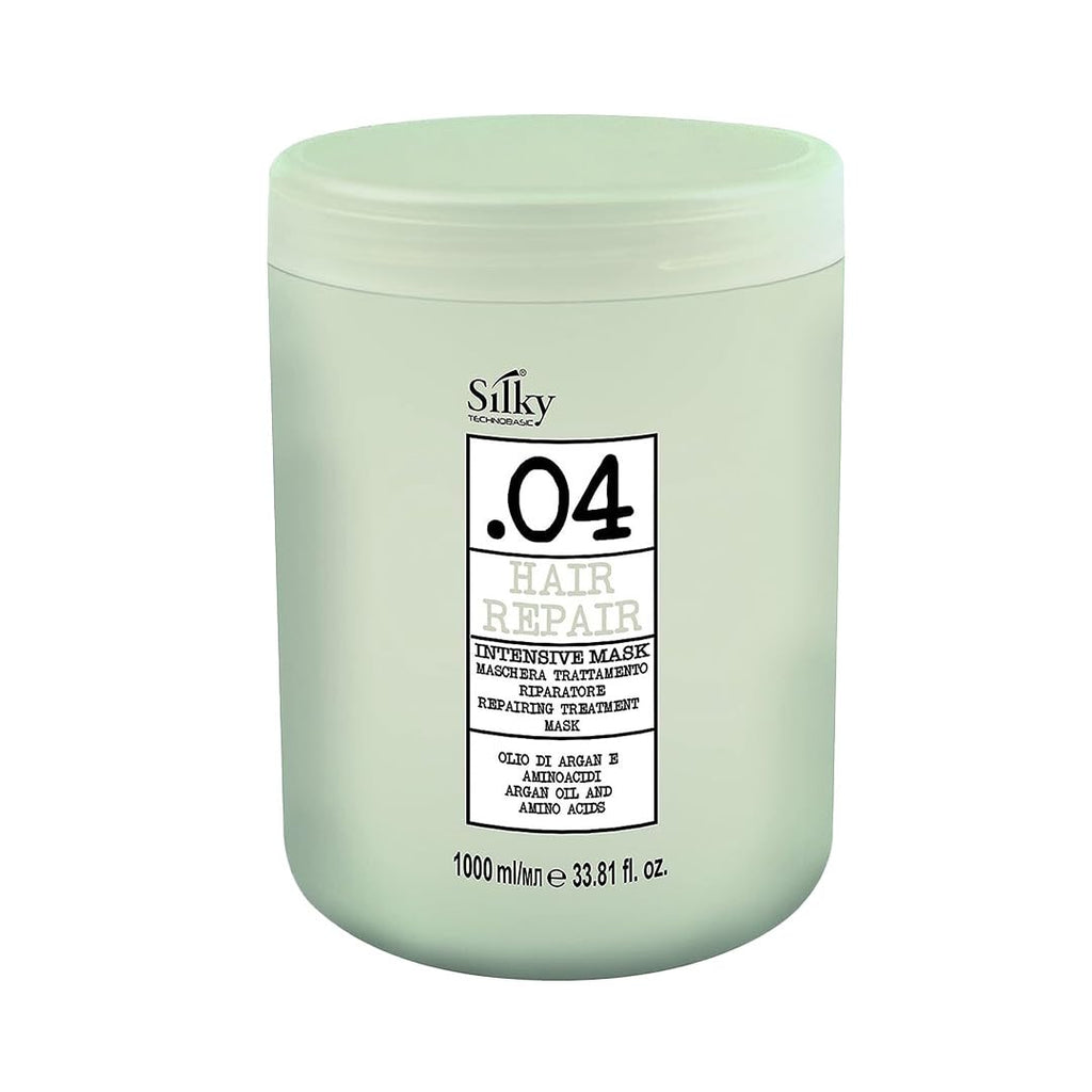 SILKY Technobasic .04 Intensive Hair Repair Mask — Deep Conditioning with Argan Oil, Amino Acids & Rice Protein | 33.8oz