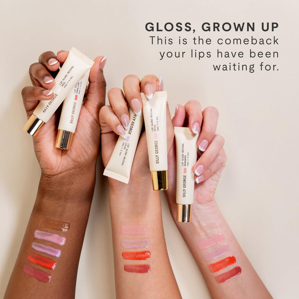 Silly George Lip Gloss Revival — Hydrating Shine with Peptides & Oils | Clean Vegan 15ml
