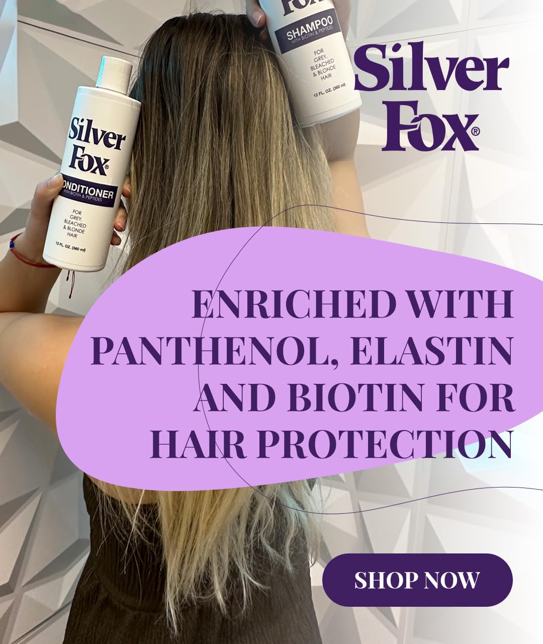 Silver Fox Extra Body Shampoo - 12 fl oz | For Grey, Silver & White Hair