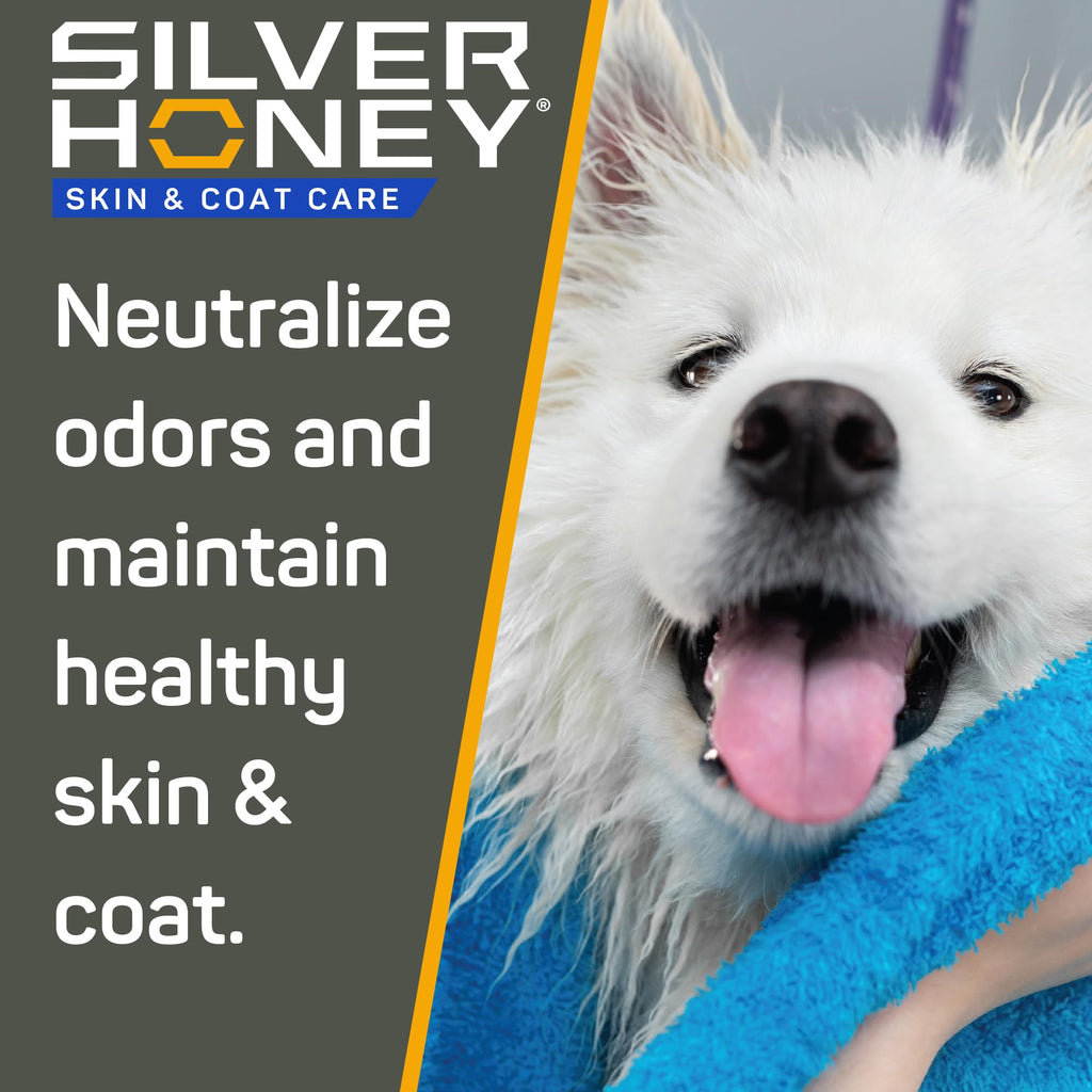 Silver Honey Nourish & Soothe Shampoo for Dogs & Cats — 16 oz | Manuka Honey, MicroSilver BG & Odor Neutralizer