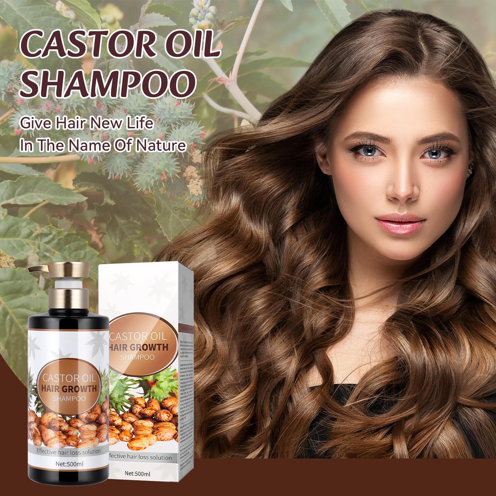 Silvercell Castor Oil Shampoo for Hair Growth – Strengthen Roots & Nourish Dry Hair (16.91 fl oz)