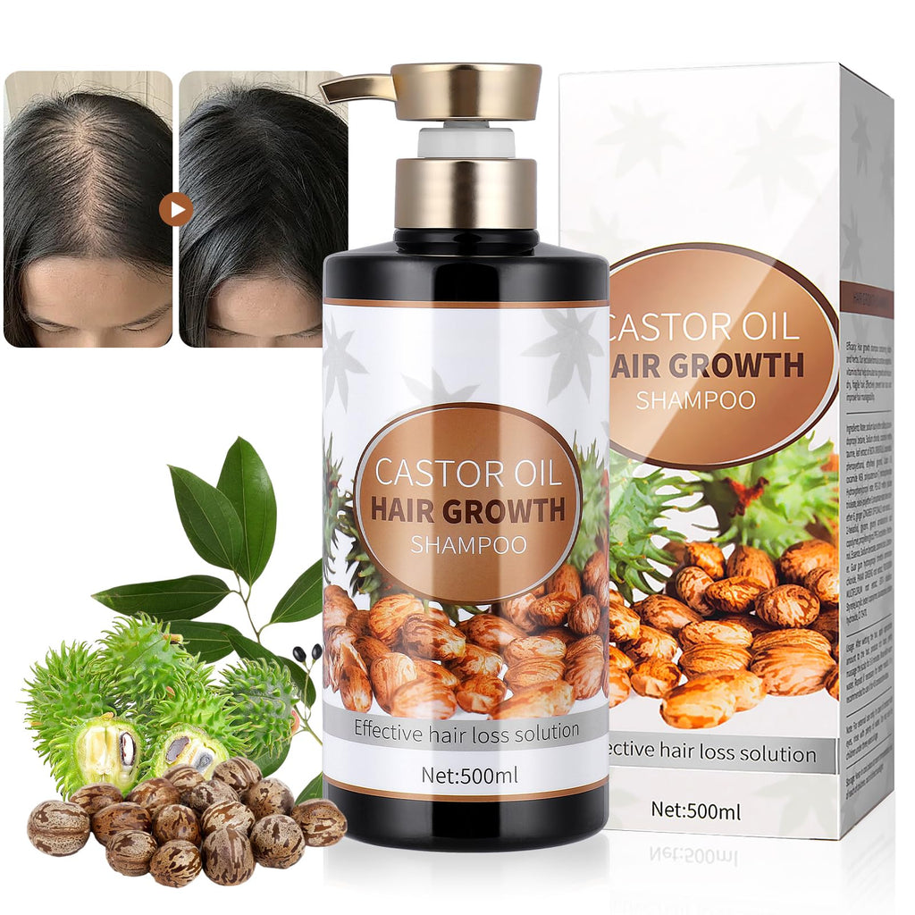 Silvercell Castor Oil Shampoo for Hair Growth – Strengthen Roots & Nourish Dry Hair (16.91 fl oz)