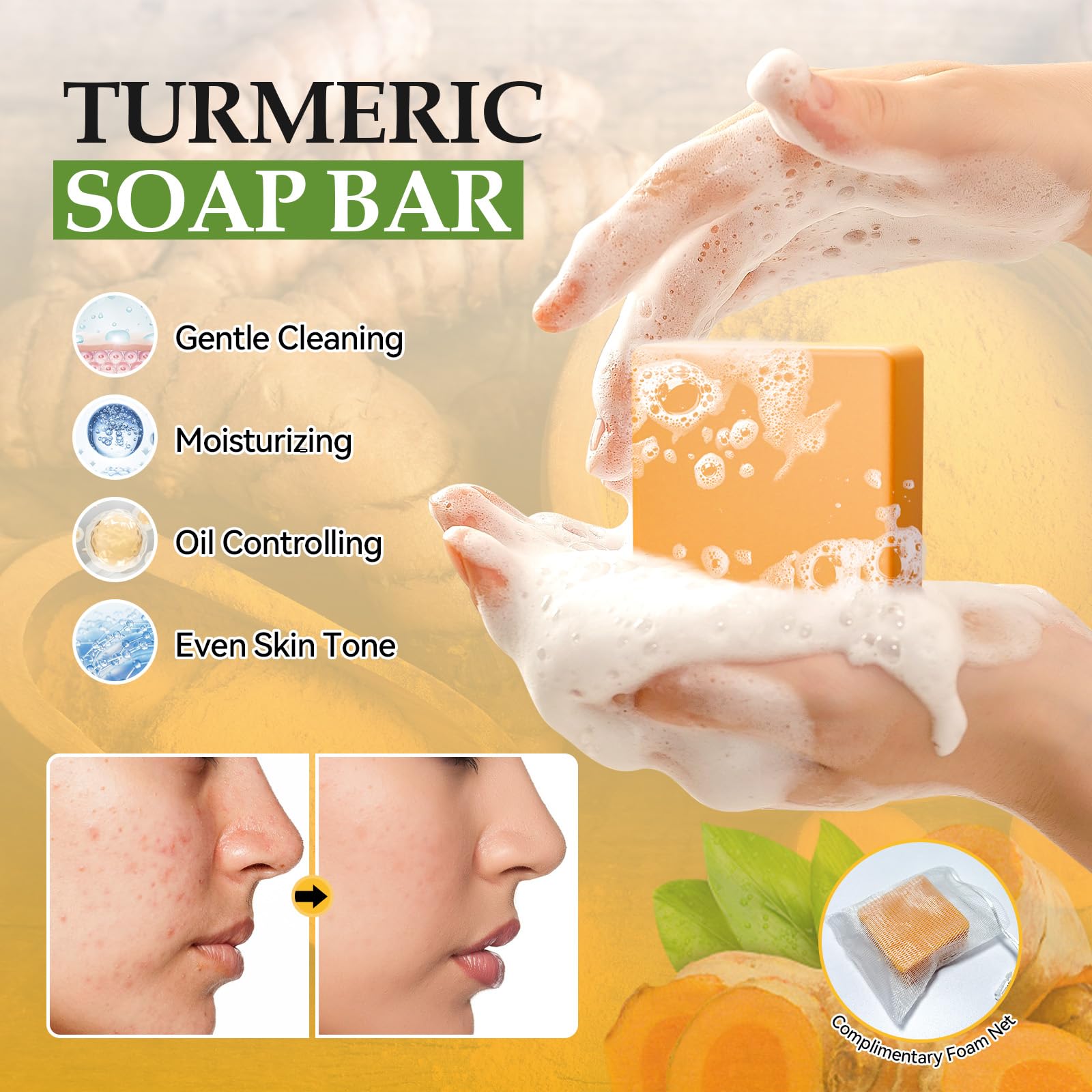 Silvercell Turmeric Skin Care Set – Complete Facial Kit for Hydration & Glow