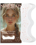 Simpilos Rose Gold Glitter Face Patches – Waterproof Face Tattoos for Festival & Party (8 Counts)