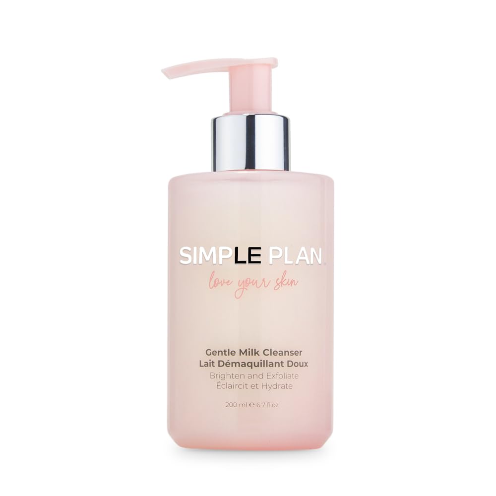 SIMPLE PLAN Hydrating Milky Facial Cleanser – Fragrance-Free Gentle Face Wash for Sensitive & Dry Skin – 200 ml