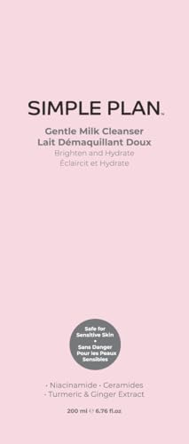 SIMPLE PLAN Hydrating Milky Facial Cleanser – Fragrance-Free Gentle Face Wash for Sensitive & Dry Skin – 200 ml