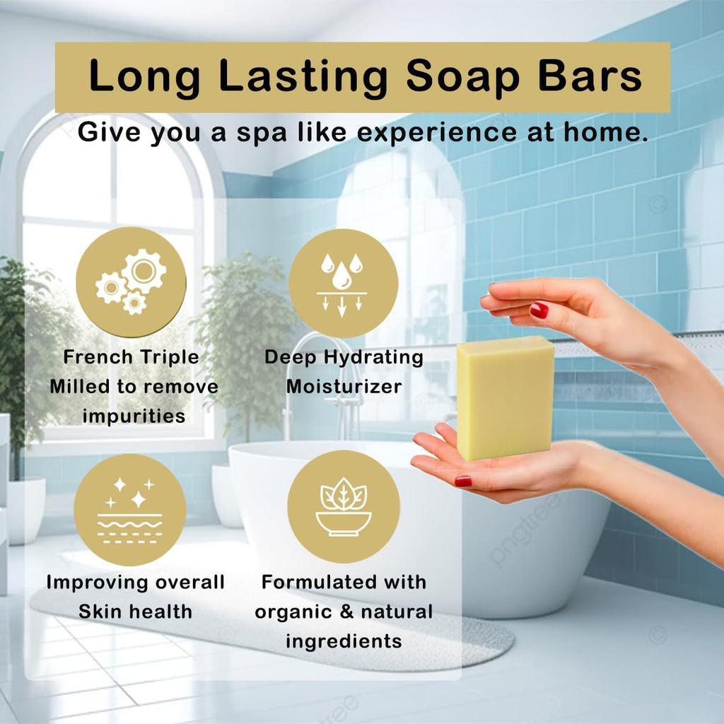 Simple Scents Australia Honeysuckle Soap Bars — French Triple Milled, Shea Butter, 5 x 3.5oz