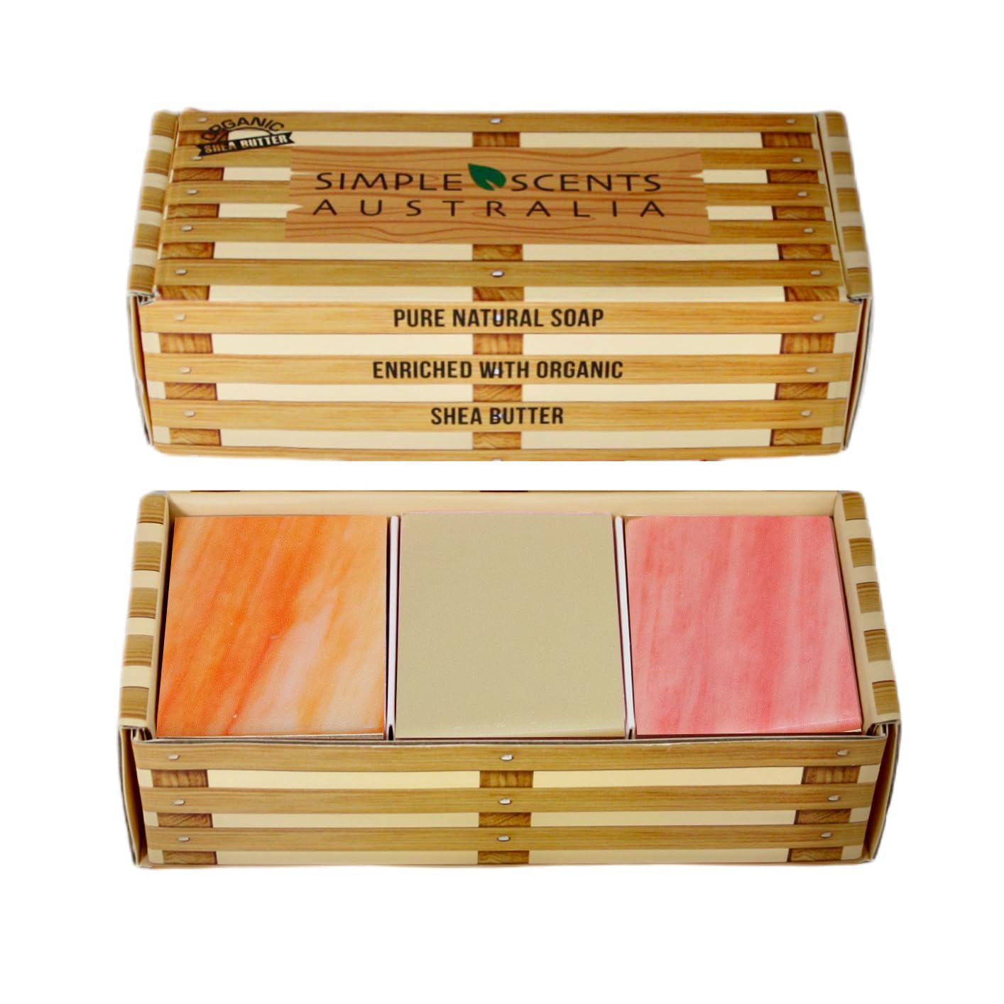 Simple Scents Australia – Assorted 6-Piece Natural Soap Bars | French Triple-Milled with Shea Butter