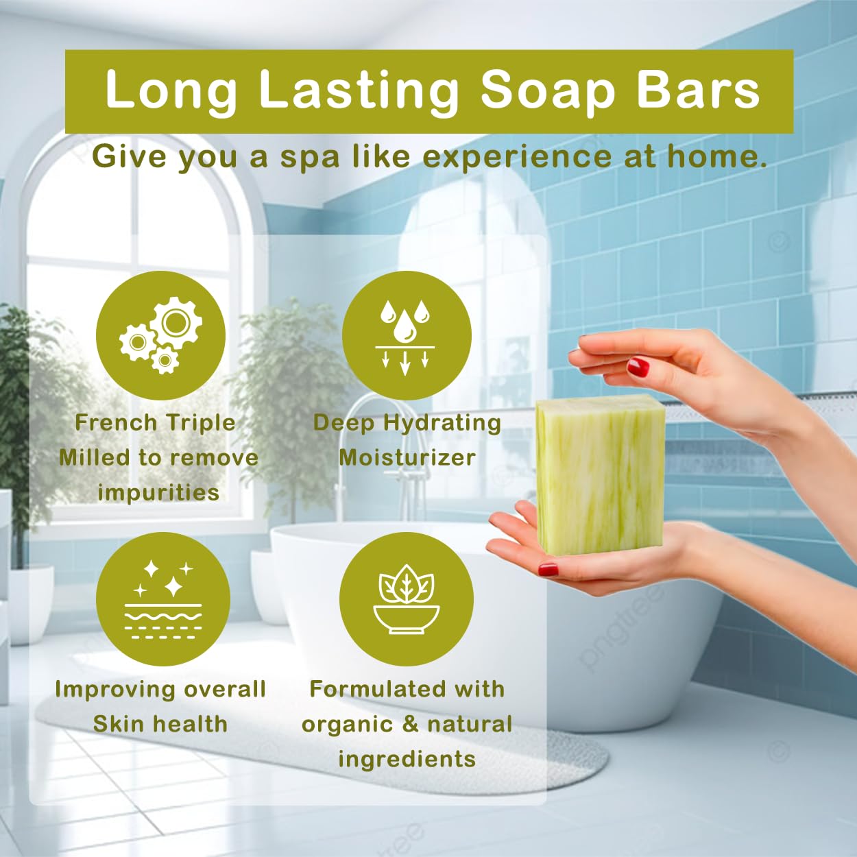 Simple Scents Australia Lemongrass Scented Natural Soap Bars – 12 x 3.5oz French Triple-Milled with Shea Butter