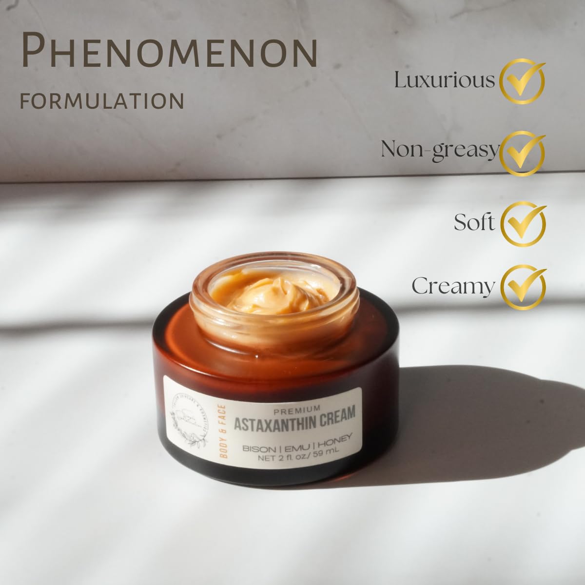 Simple Sophistication BISON | EMU | HONEY Balm – All-Natural Tallow Balm with Honey & Emu Oil | 2 oz