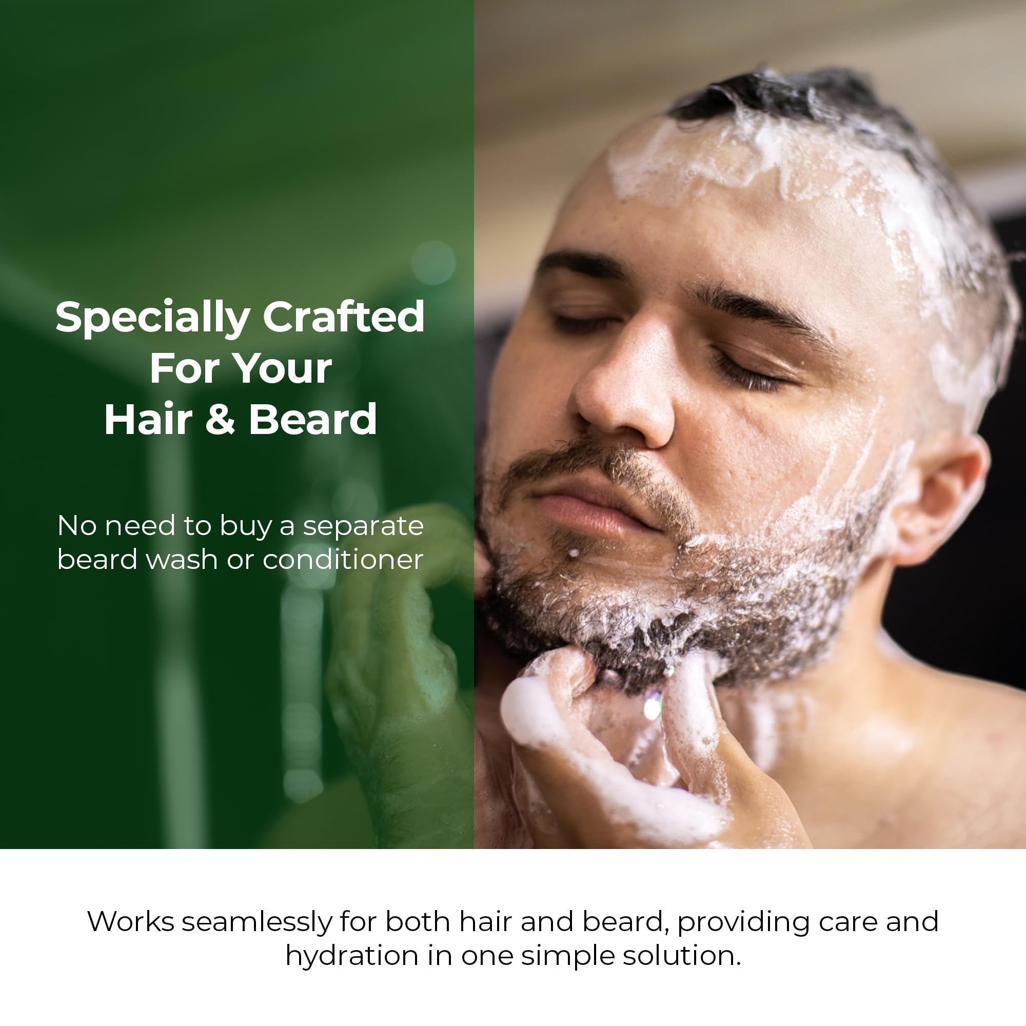 SIMPLER HAIR COLOR Shampoo for Men - Bergamot & Cedar, Dye-Free Color Care