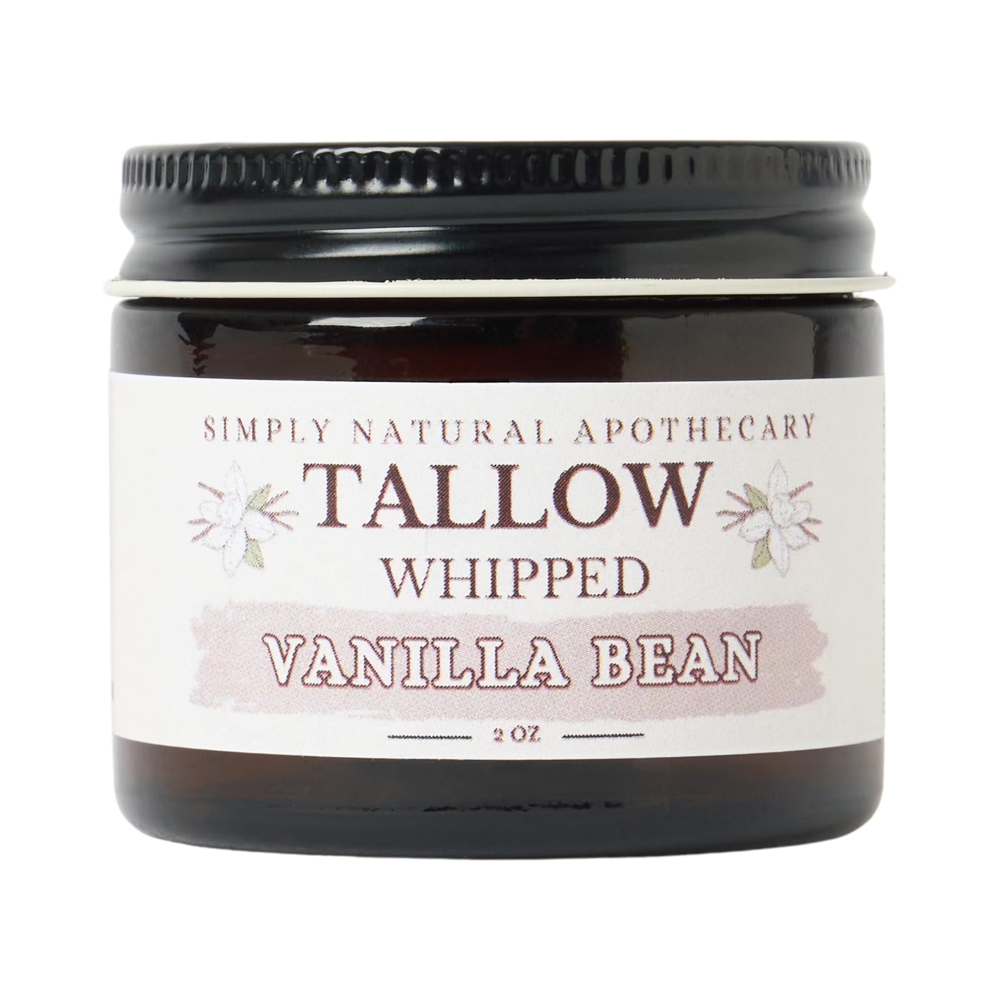 Beef Tallow Skin Care by Simply Natural Apothecary — Whipped Organic Moisturizer 2 oz Jar